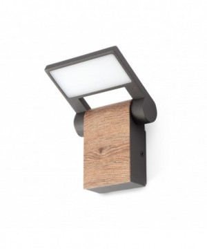WOOD Aplique gris oscuro