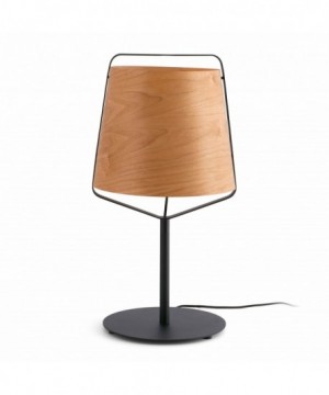 STOOD Sobremesa negro y madera